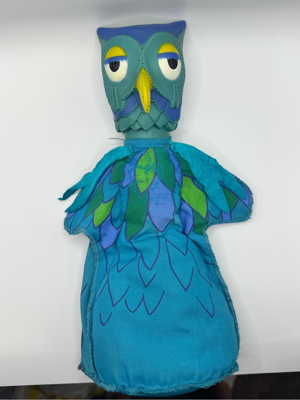 Vintage 1977 Ideal Mr. Rogers' Neighborhood "X The Owl" Stuffed Hand Puppet - Picture 10 of 15